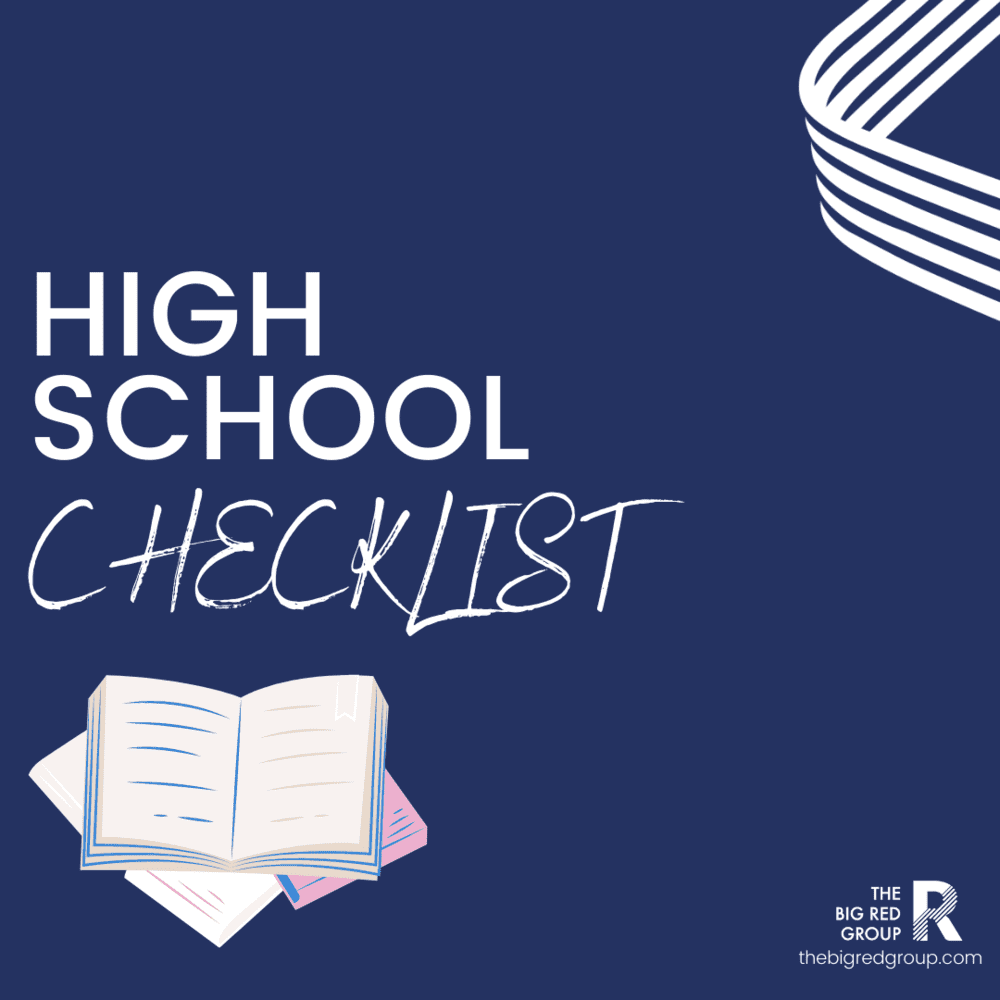 Easy High School Checklist: Freshman through Senior Year